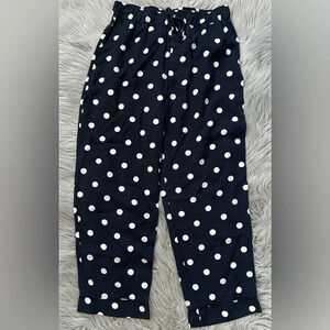 Reformation Black and White Polka Dot Pants